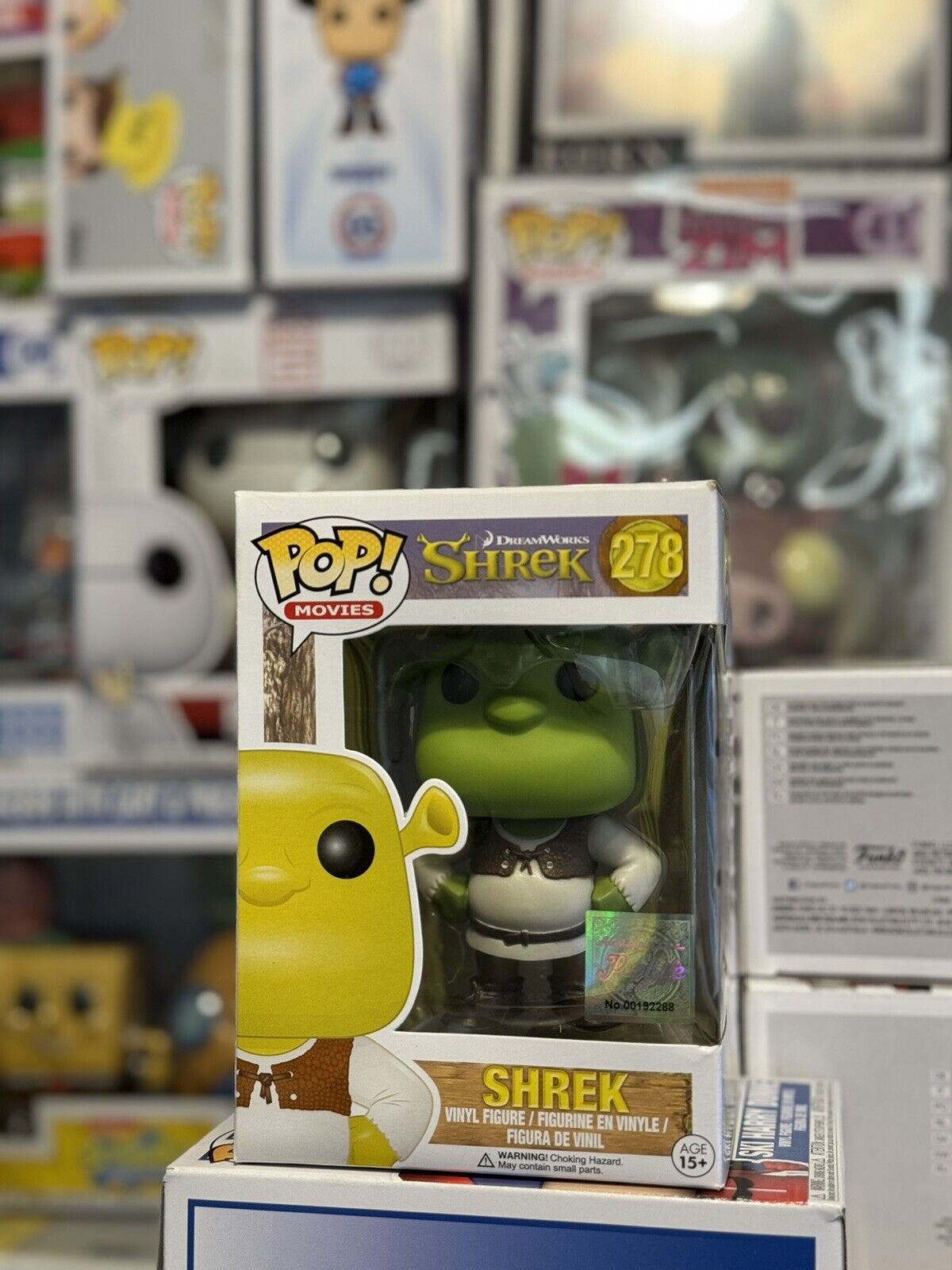 Shrek Funko Pop #278 Authentic PopLife Sticker GRAIL /RARE.  