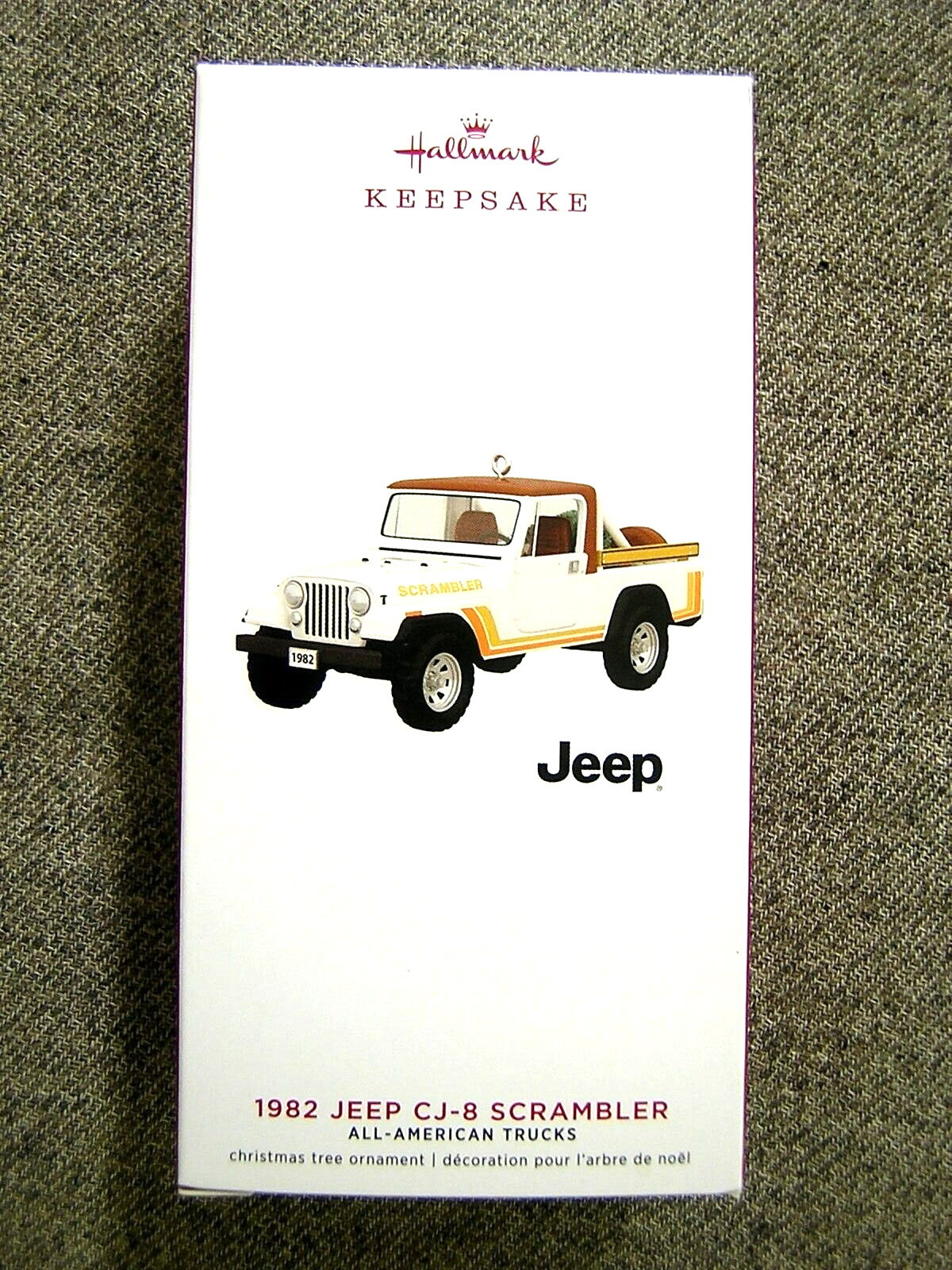 Mint 2019 Hallmark “1982 Jeep Scrambler” Ornament; 25th in the Truck series