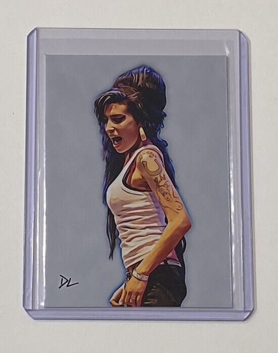 Amy Winehouse Limited Edition Artist Signed Memorial Trading Card 1/10