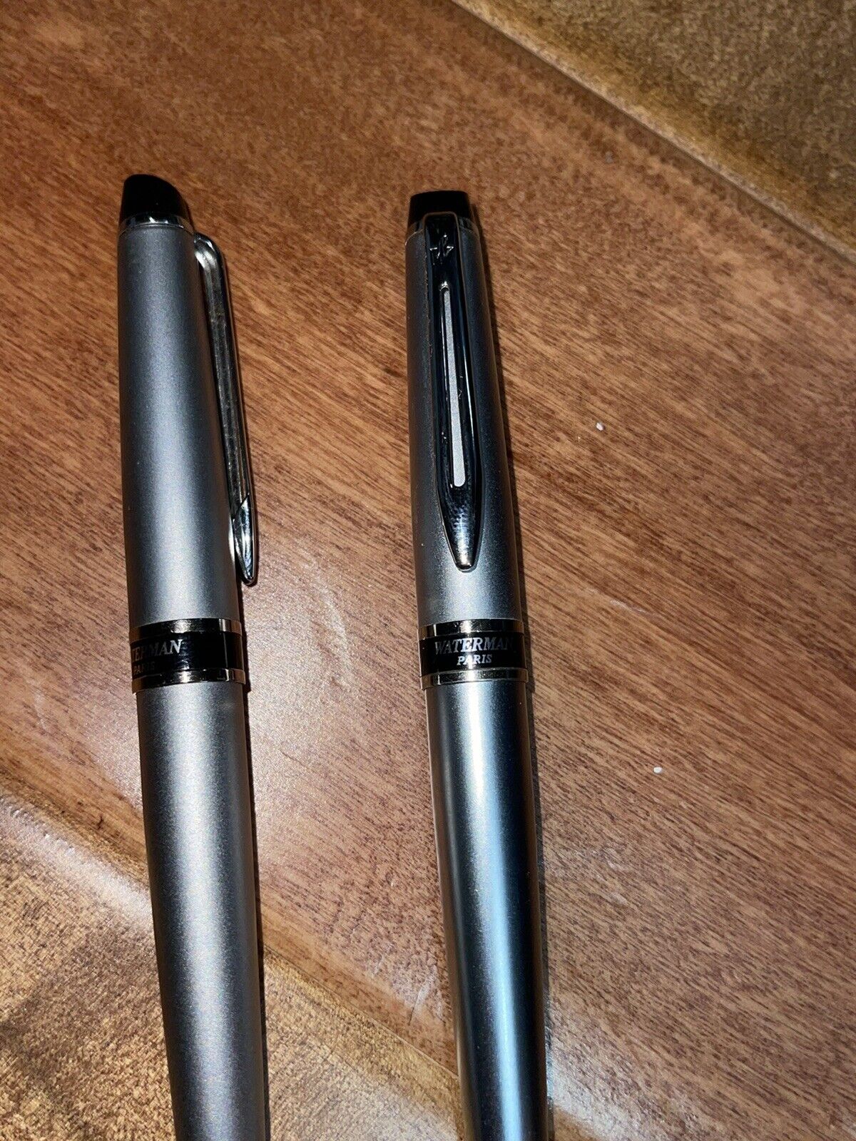 Waterman Expert Twist Ballpoint Pen in Silver Chrome Trim Matching Pencil *READ