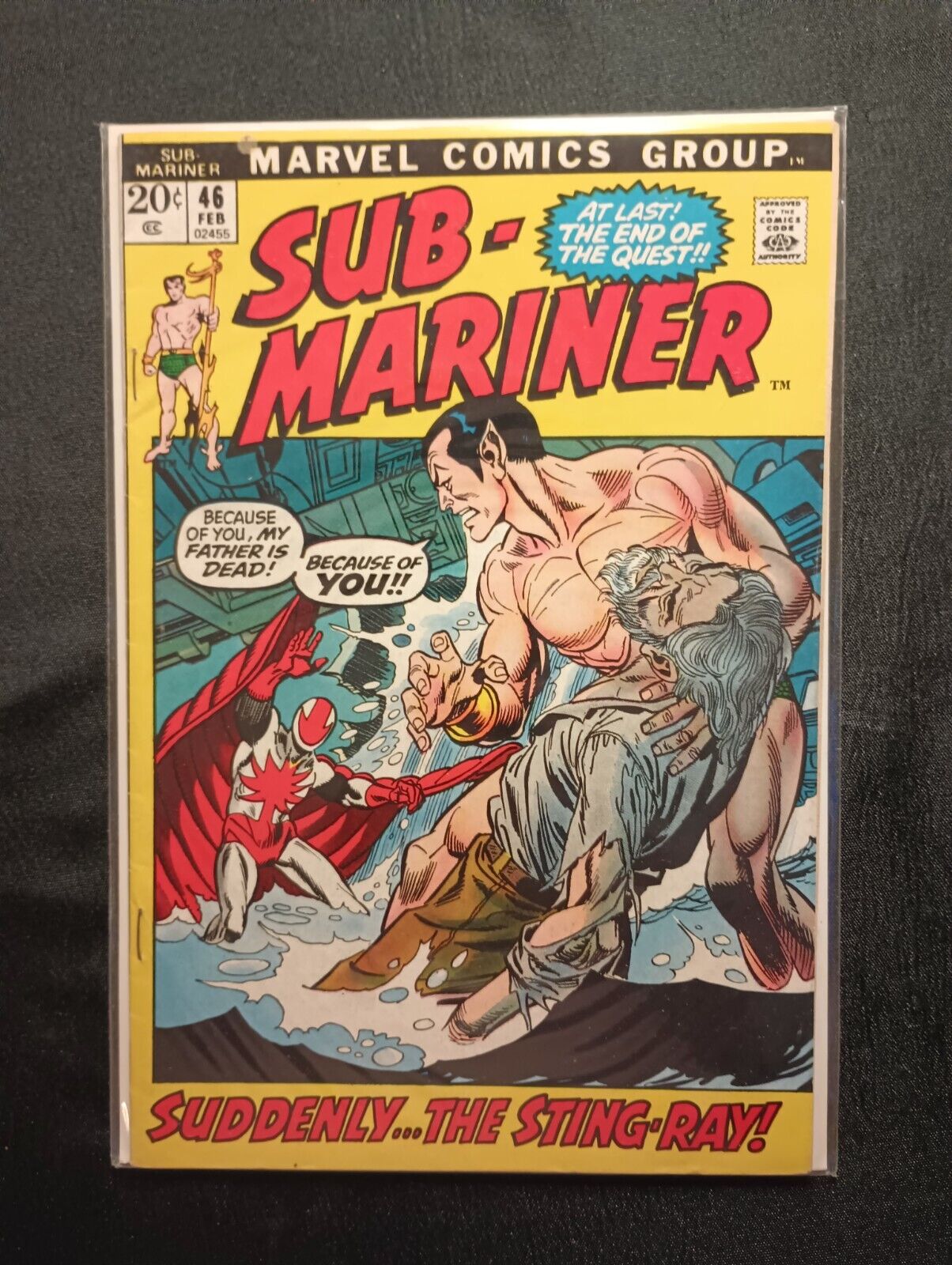 Sub-Mariner #46 ~ Marvel Comics ~ Sting-Ray Appearance ~ 1972