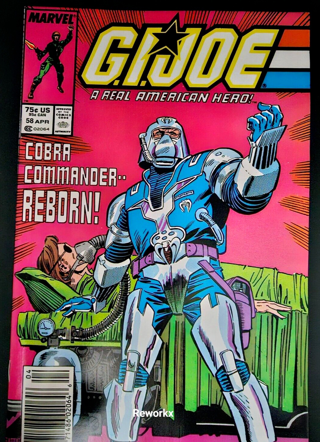 GI JOE No. 58 A Real American Hero 1987 Marvel Comics \