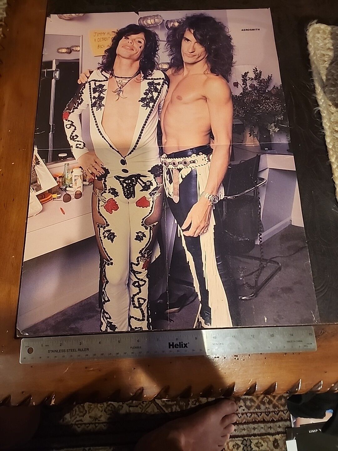Vintage Aerosmith Sebastian Bach Two Sided Magazine Insert Poster VIEW ALL PICS