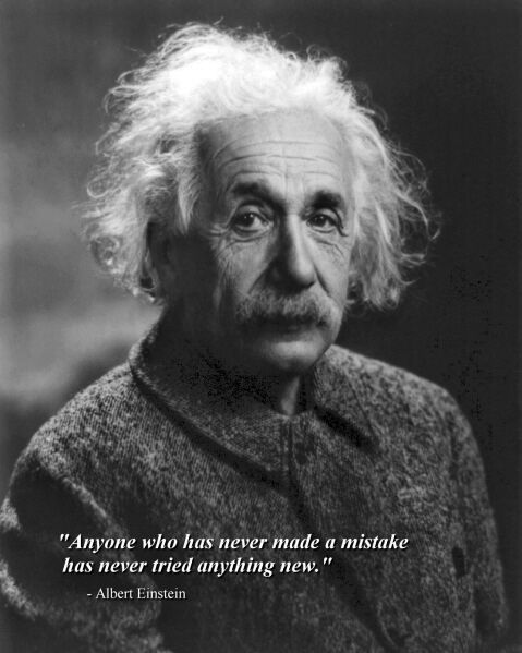 New 8x10 Photo: Scientist & Genius Albert Einstein with Famous Quote