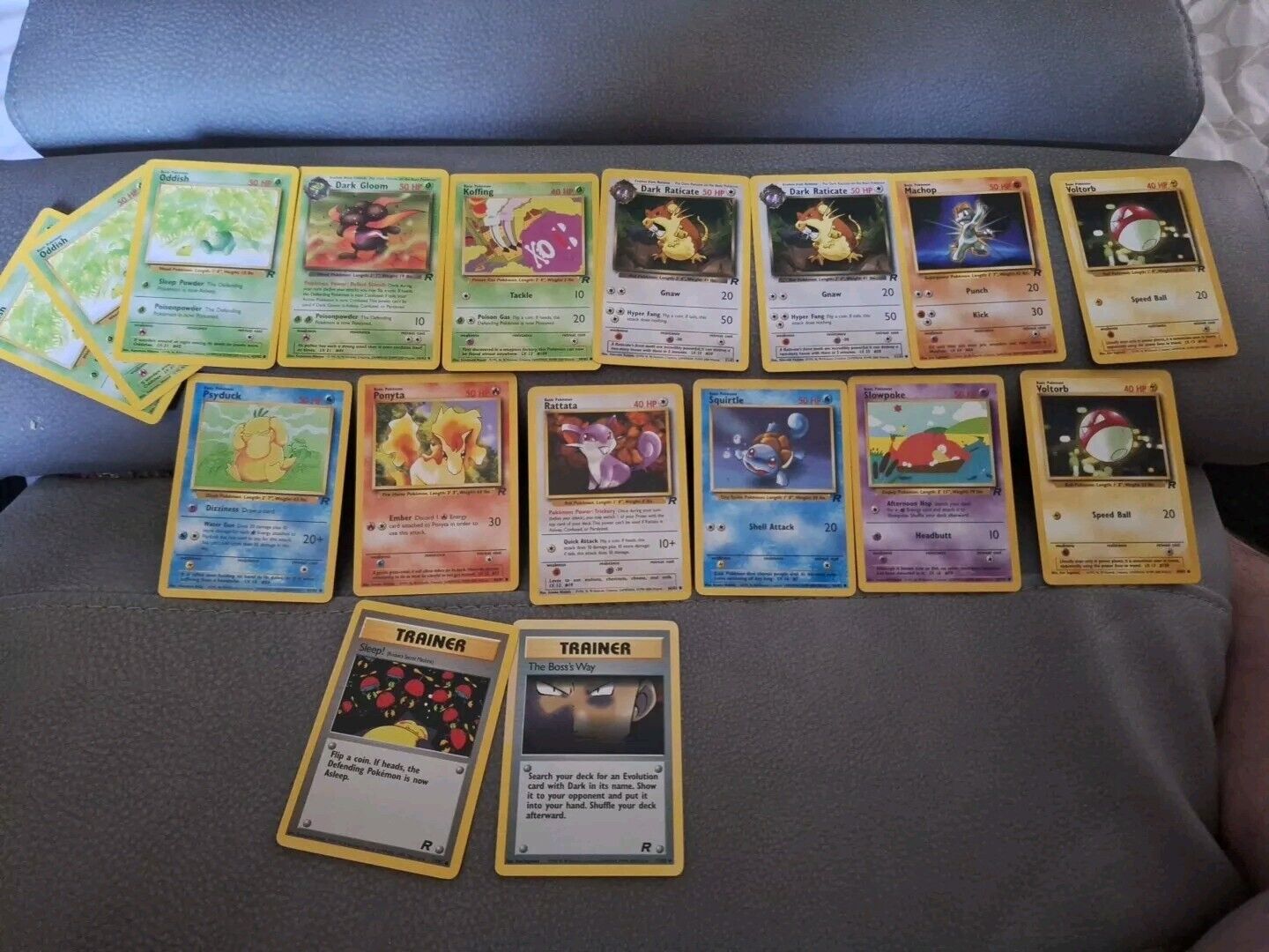 Pokemon - Lot Of 10 cards- TEAM ROCKET - 2000- Played  Lightly
