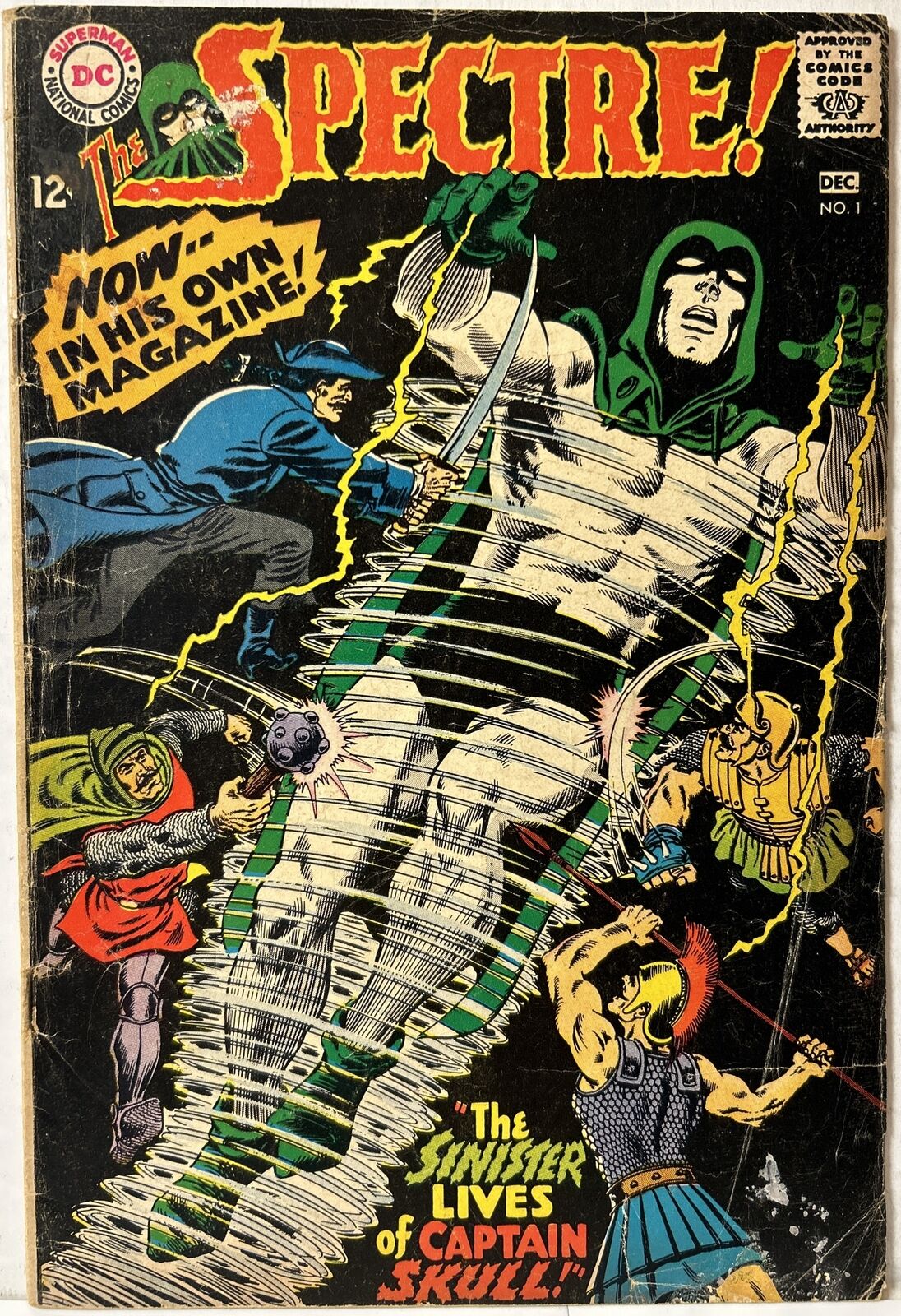 Spectre #1 DC Comics 1967 The Sinister Lives of Captain Skull VG-