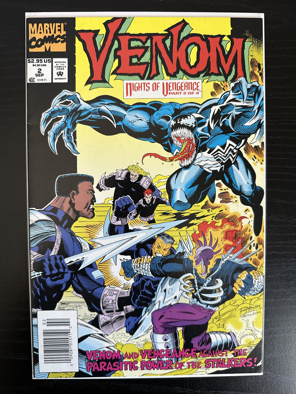 Venom: Nights of Vengeance #2 Newsstand VF/NM to NM- 1994 Marvel Comics