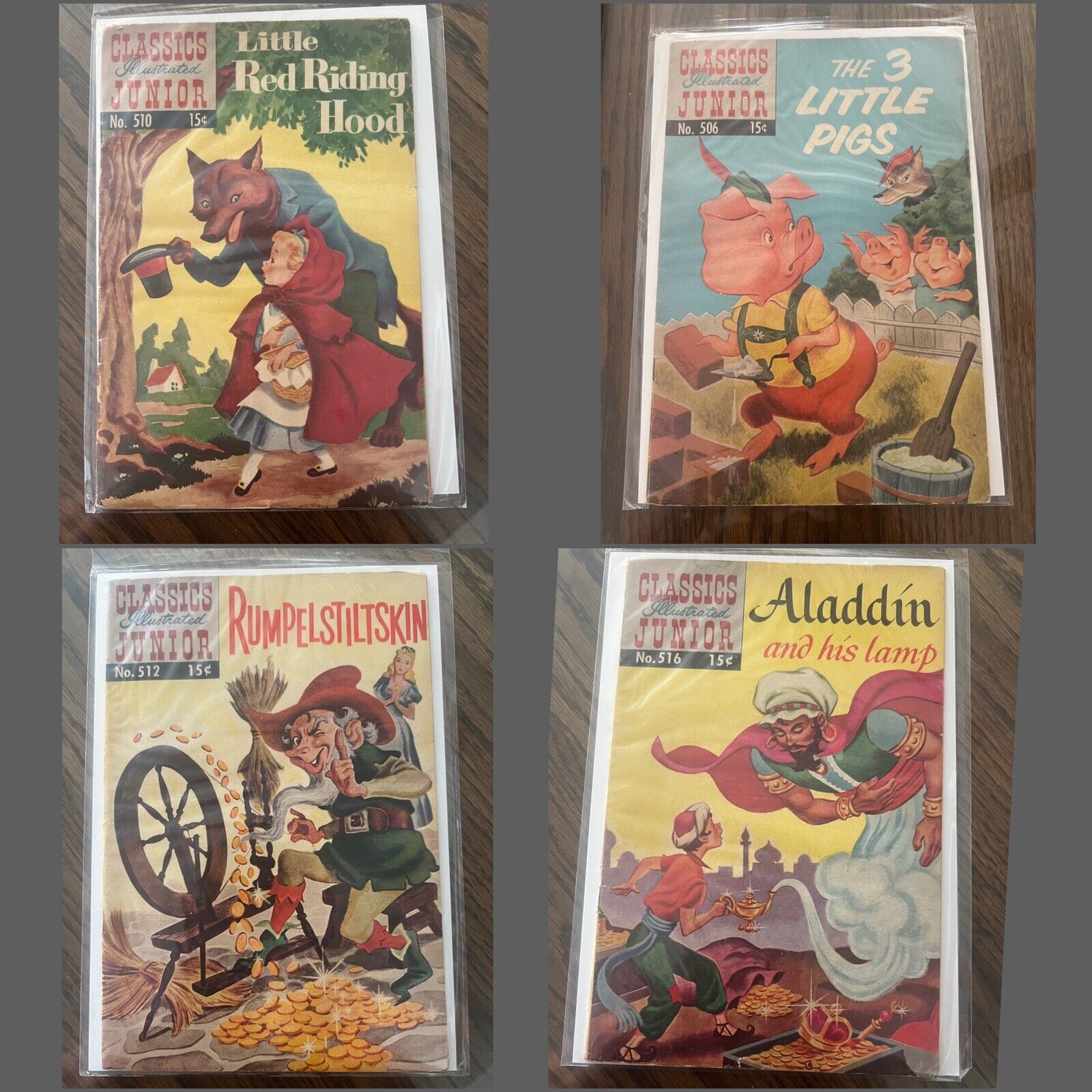 Classics Illustrated Junior Comics (Lot Of 4)