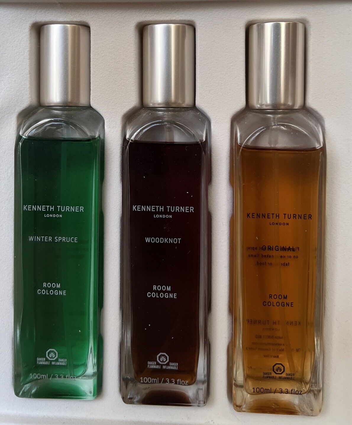3 Rare Kenneth Turner London Room Colognes “Winter Collection” Original ++