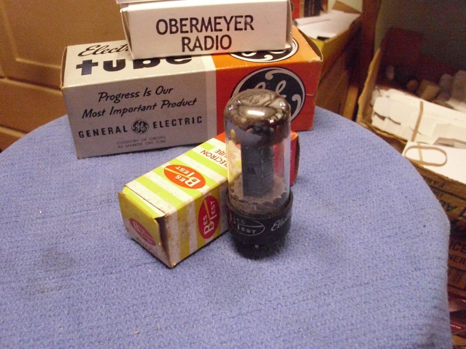 Vintage 1963 BesTest (GE?) 6V6GT Beam Power Output Vacuum Tube, NOS/NIB, Tested