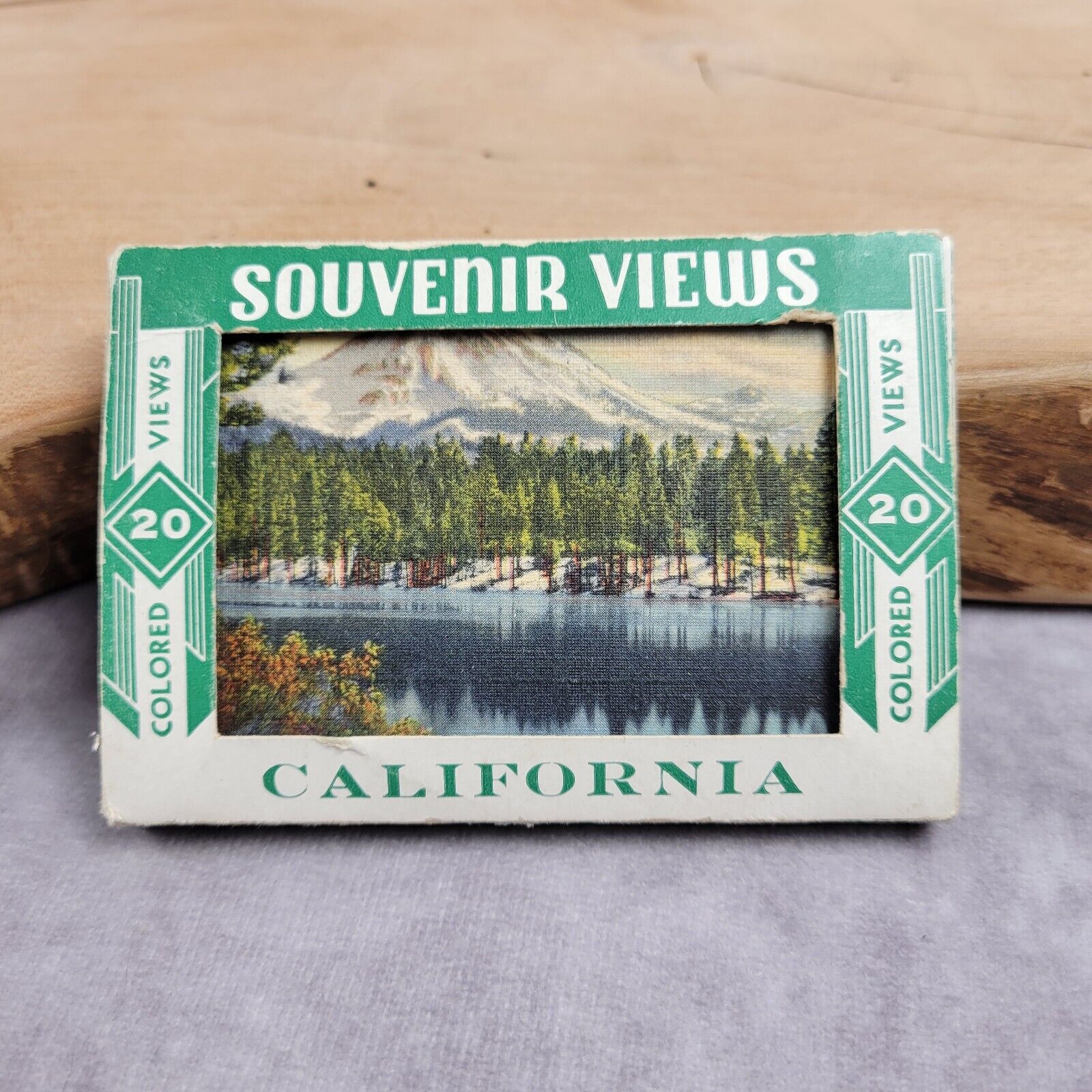 Miniature Postcard California Souvenir Views Vintage Linen 20 Colored Piltz
