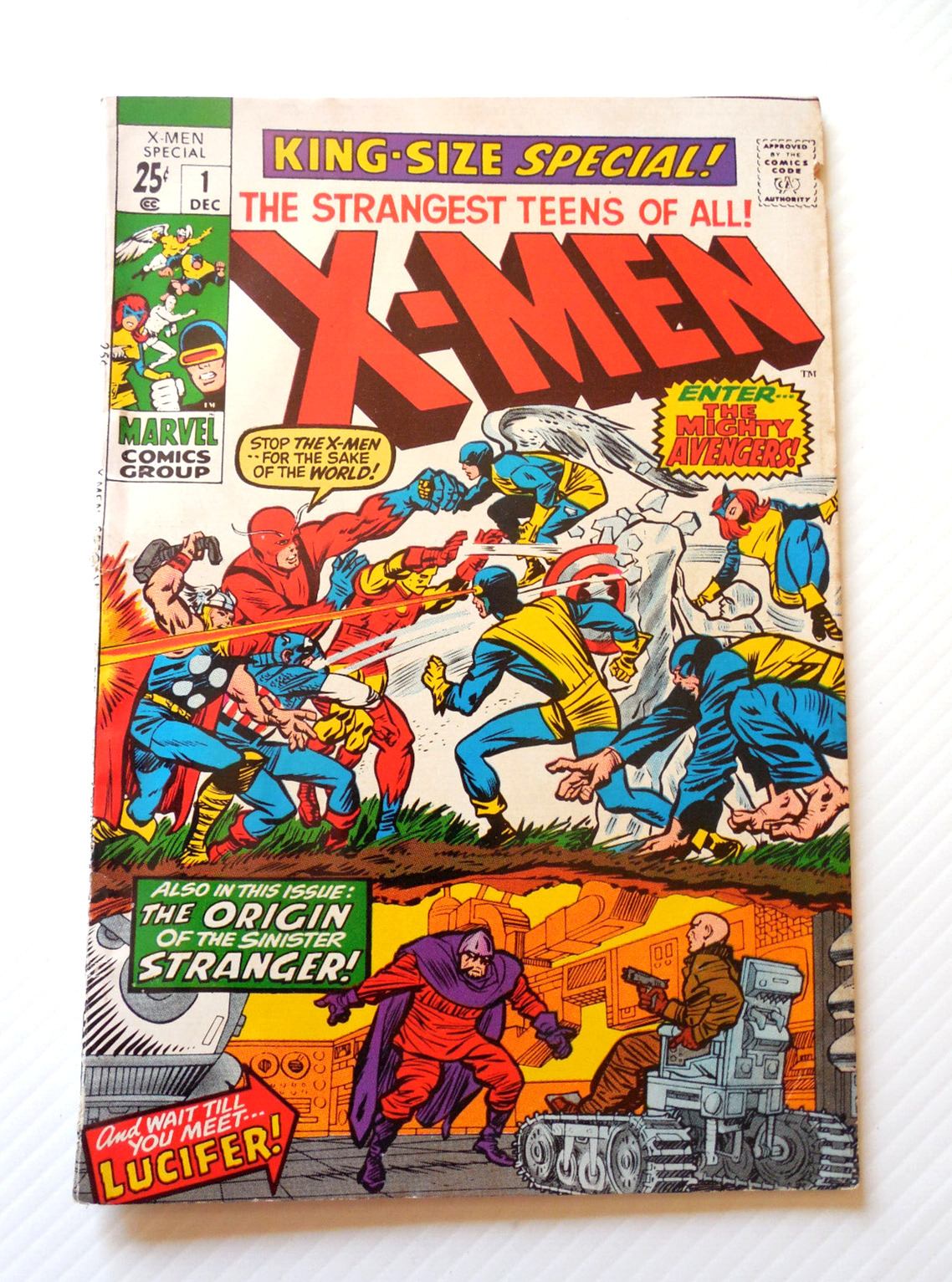 X-MEN KING-SIZE SPECIAL NUMBER 1 BRONZE AGE ORIGIN STRANGER AVENGERS STAN LEE