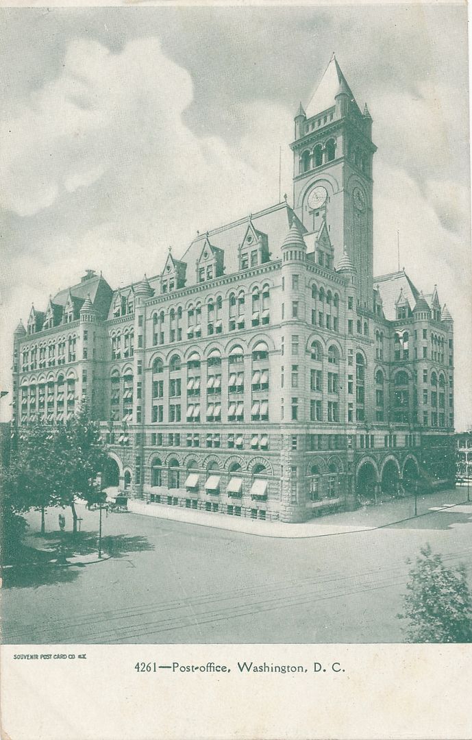 WASHINGTON DC - Post Office Postcard - udb (pre 1908)