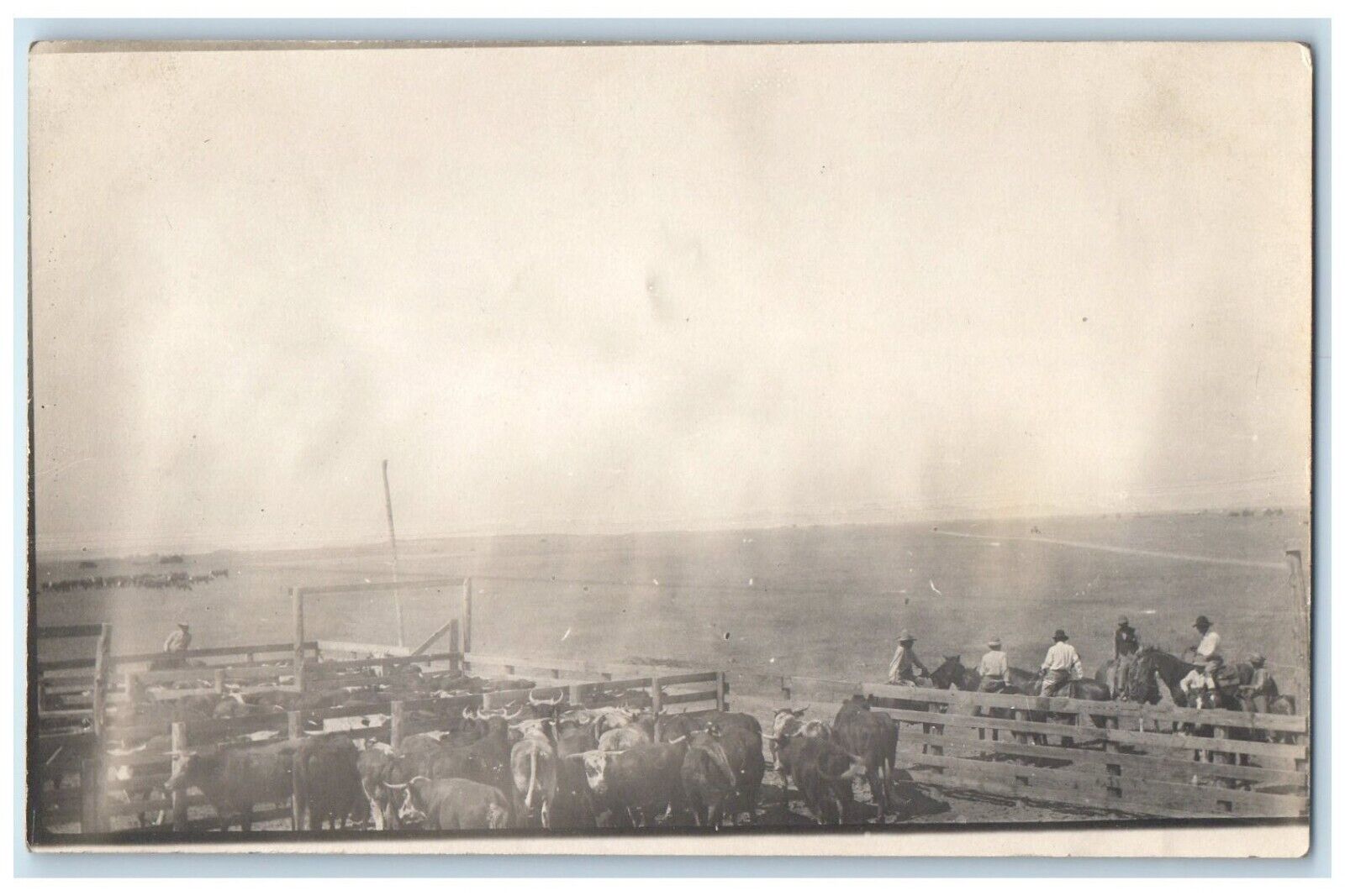c1910's Cattle Rancher Rapid City South Dakota SD RPPC Photo Antique Postcard