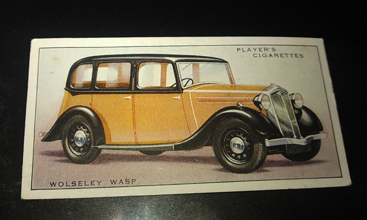 1936 WOLSELEY WASP      -     Orig Cigarette Card UK