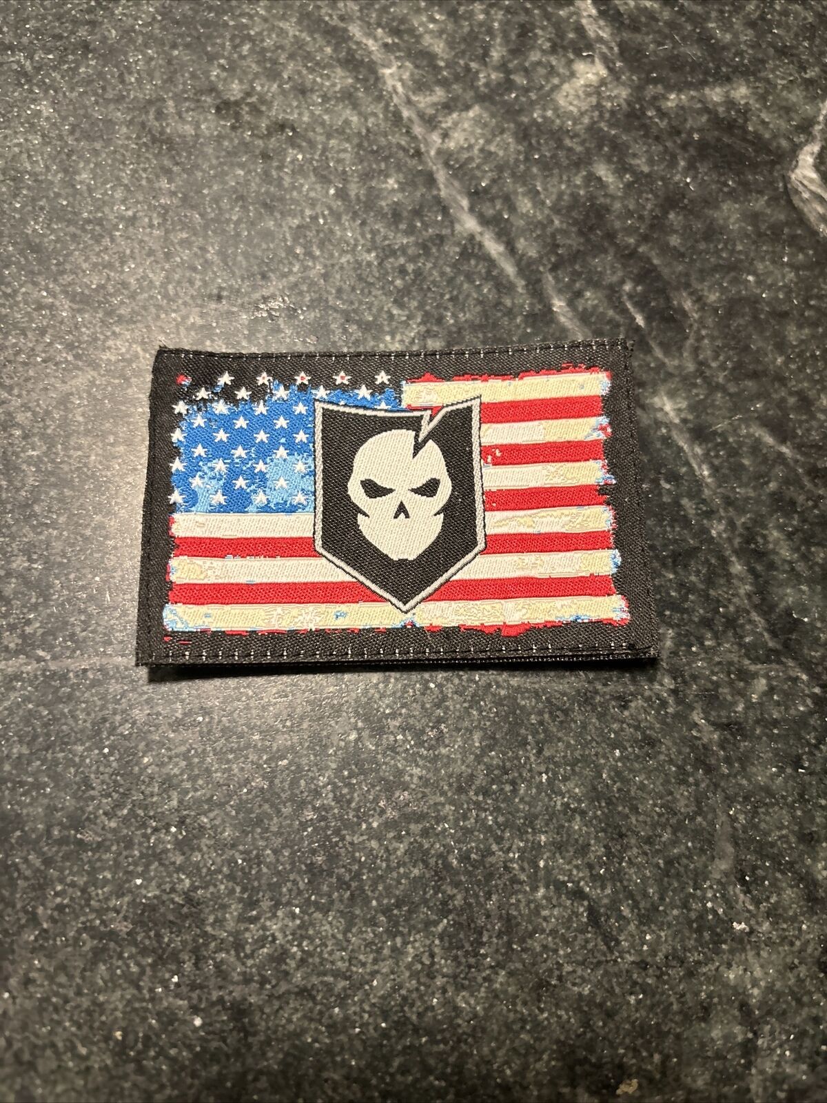 ITS Imminent Threat Solutions Morale Tactical USA HAT VELKRO PATCH RARE Skull