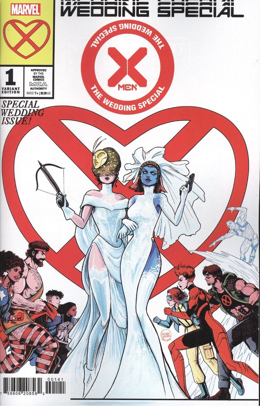 X-MEN: THE WEDDING SPECIAL #1 LUCIANO VECCHIO VARIANT VF/NM MARVEL HOHC 2024