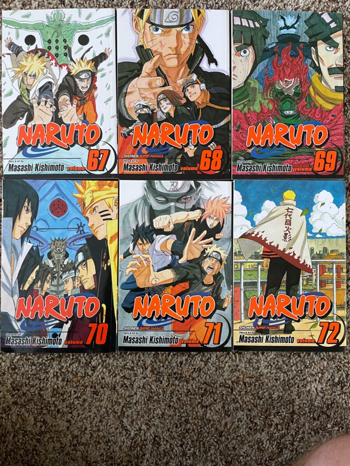 Naruto Shippuden Manga Volumes 67, 68, 69, 70, 71, 72 BRAND NEW 