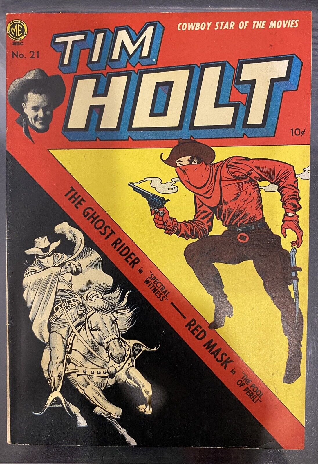 Vintage Tim Holt #21 Golden Age Comic 1951 Frank Frazetta Cover The Ghost Rider