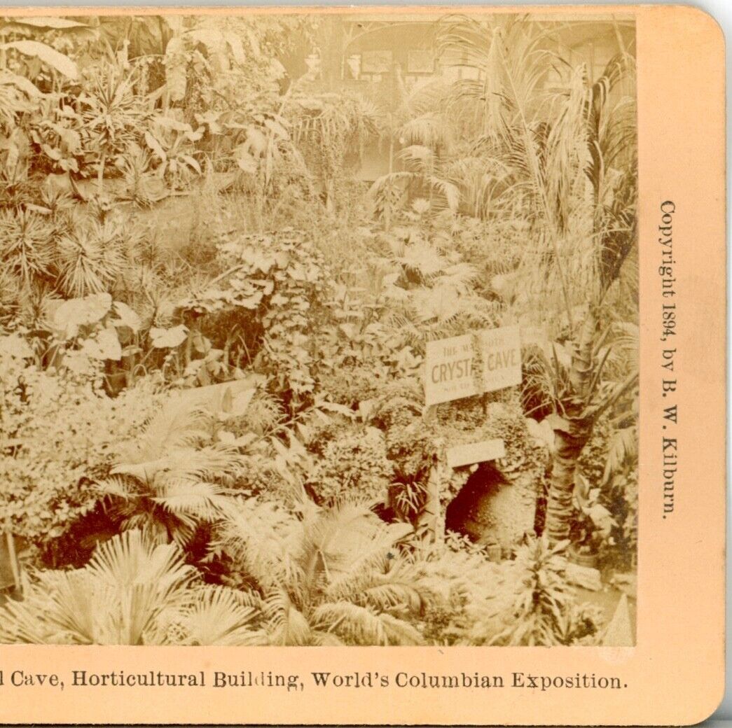 COLUMBIAN EXPOSITION, Crystal Cave, Horticultural Bldg.--Stereoview WF136