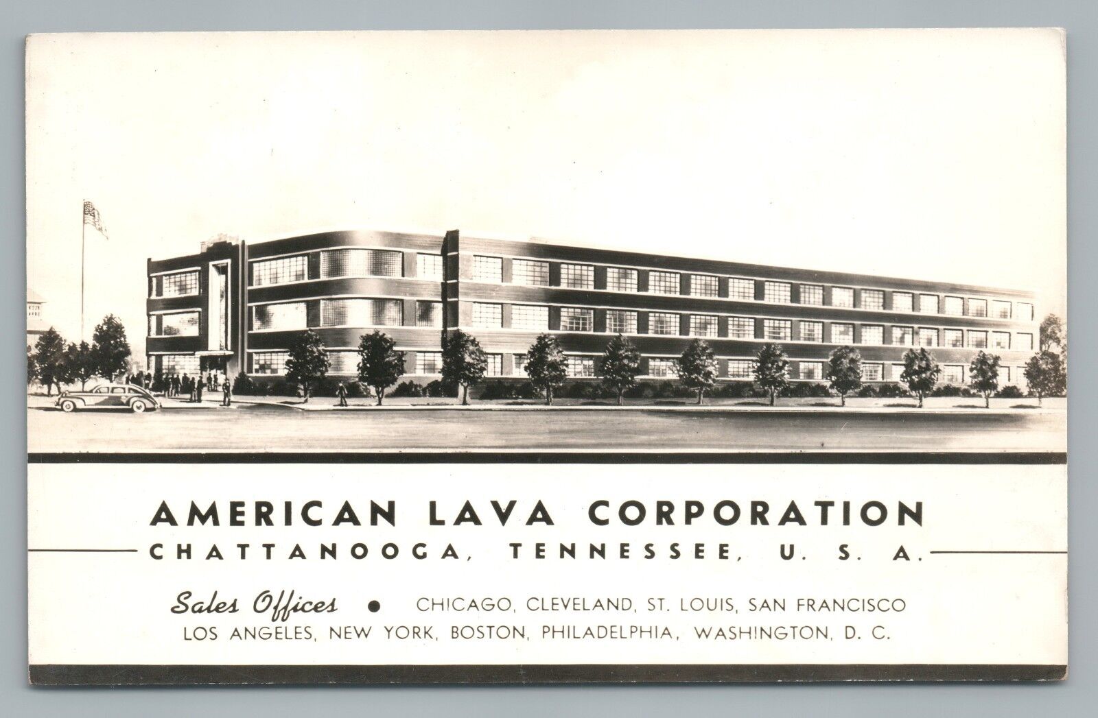 American Lava Corporation CHATTANOOGA Rare RPPC Art-Deco Advertising Cline Photo