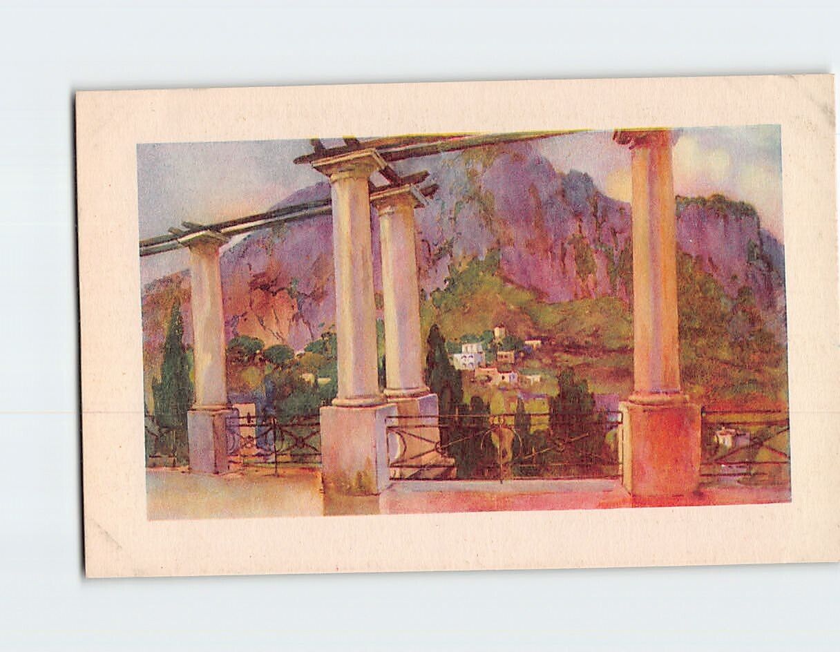 Postcard Dalla terrazza della funicolare Capri Italy