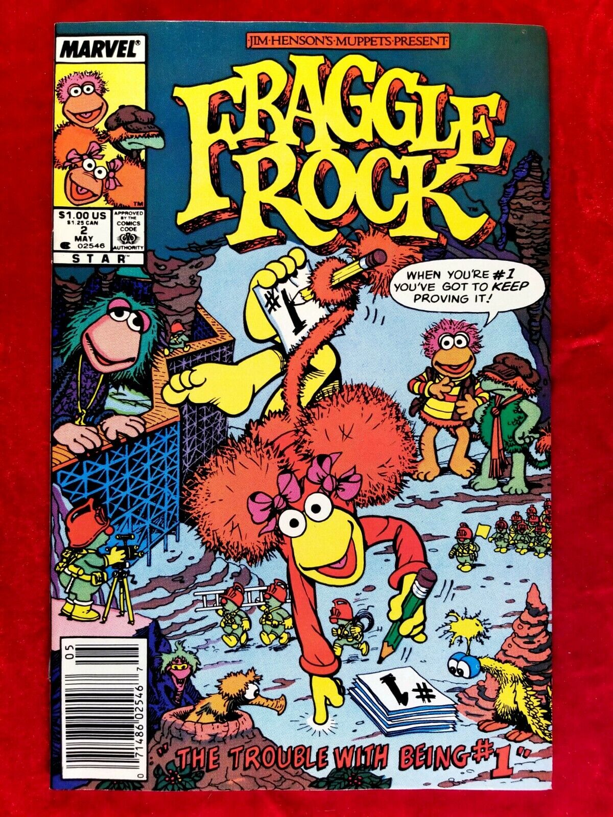 1988 FRAGGLE ROCK #2 Comic Appearance App Marvel Key Jim Henson NEWSSTAND NM+