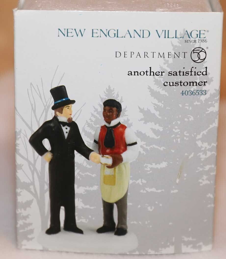 DEPT 56 ANOTHER SATISFIED CUSTOMER NEW ENGLAND SNOW VILLAGE 4036533