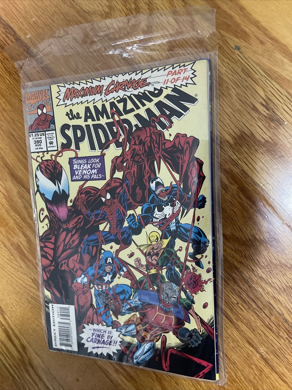 Amazing Spider-Man #380 (1993) Max Carnage Newsstand Part 11 of 14 Marvel Bagley