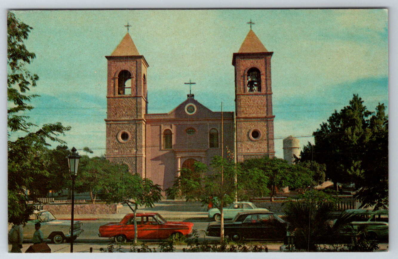 c1960s The Cathedral La Paz B.C. Sur Mexico Vintage Postcard