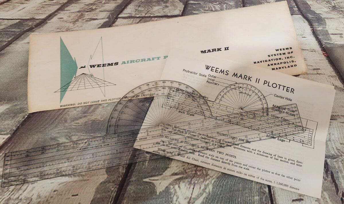 Vintage Weems Air Craft Plotter Mark II