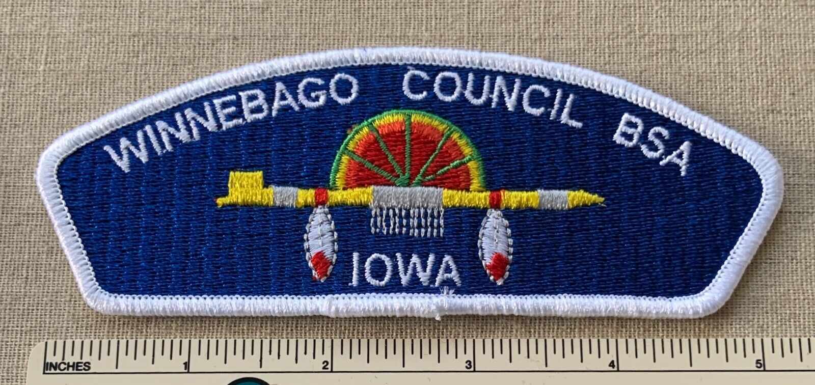 WINNEBAGO COUNCIL Boy Scout Uniform Shoulder PATCH BSA CSP Iowa Uniform Badge