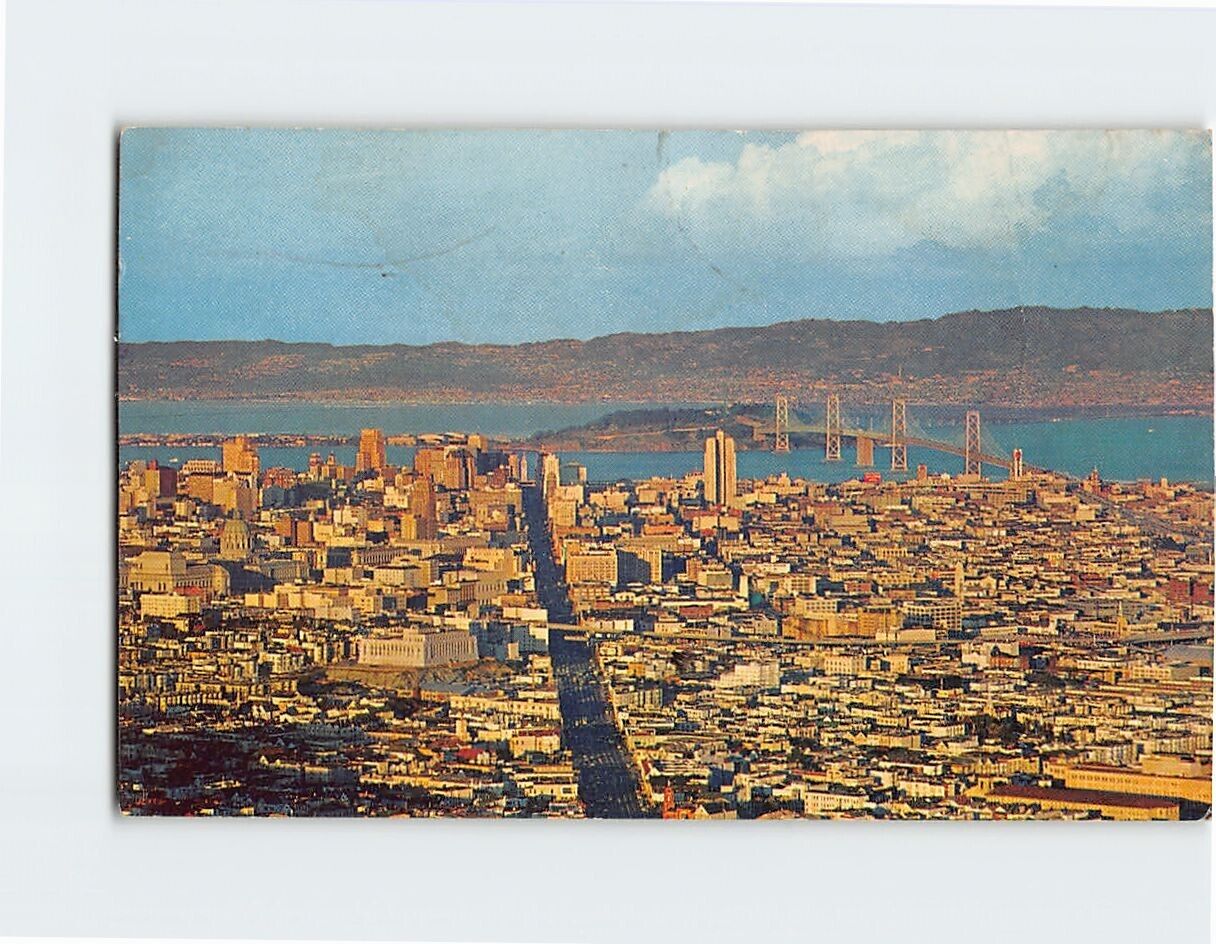 Postcard Aerial View of San Francisco California USA