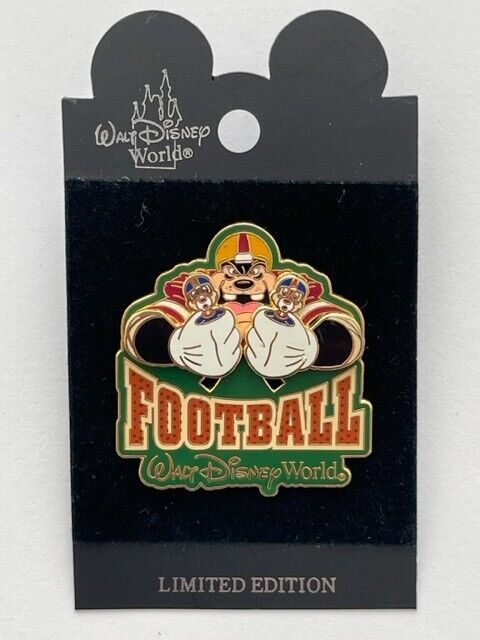 Disney\'s Wide World of Sports Football Disney Pin Pete Chip & Dale WDW 2002 (B)
