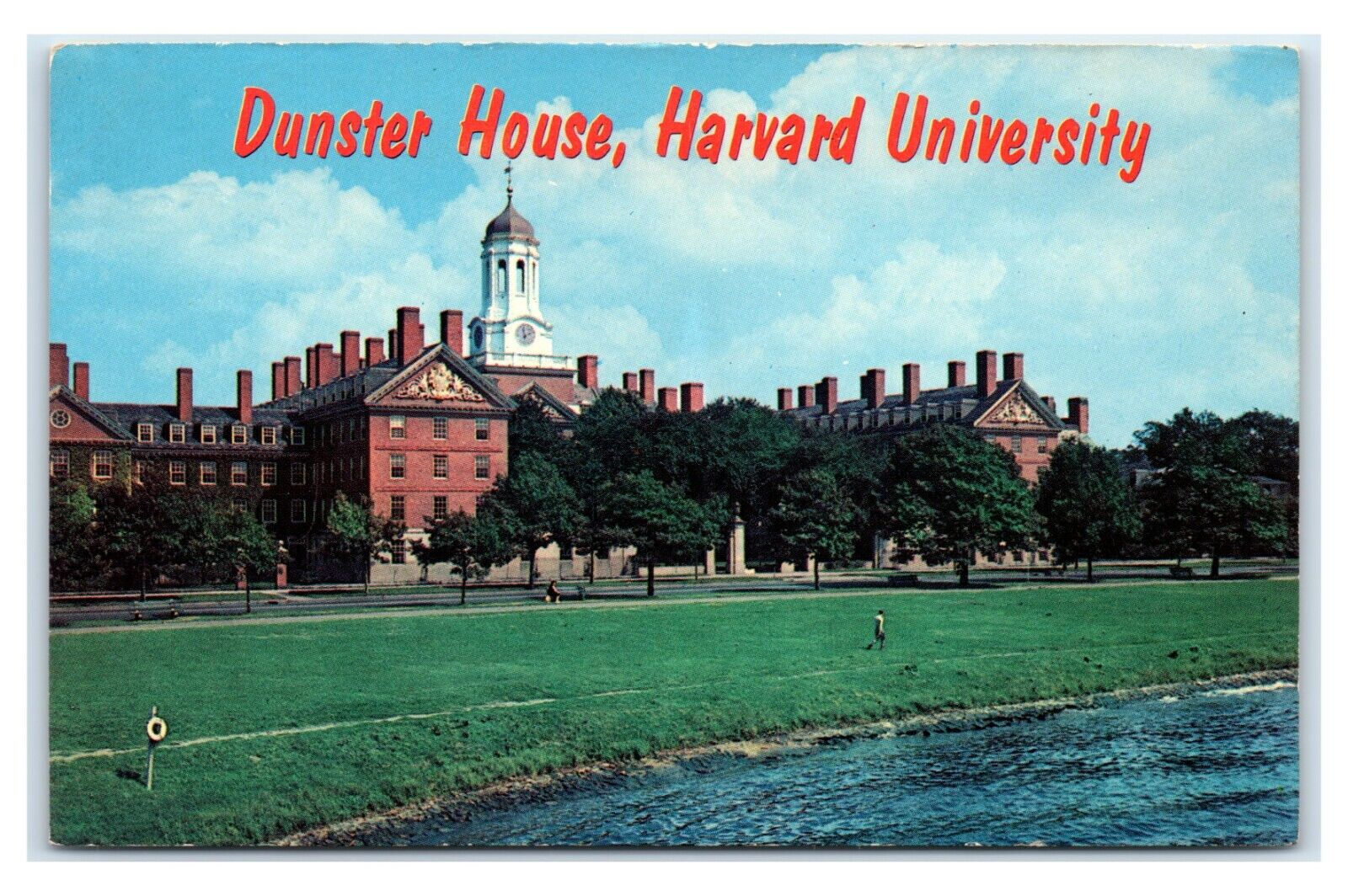 Postcard Dunster House, Harvard University, Cambridge Mass D118