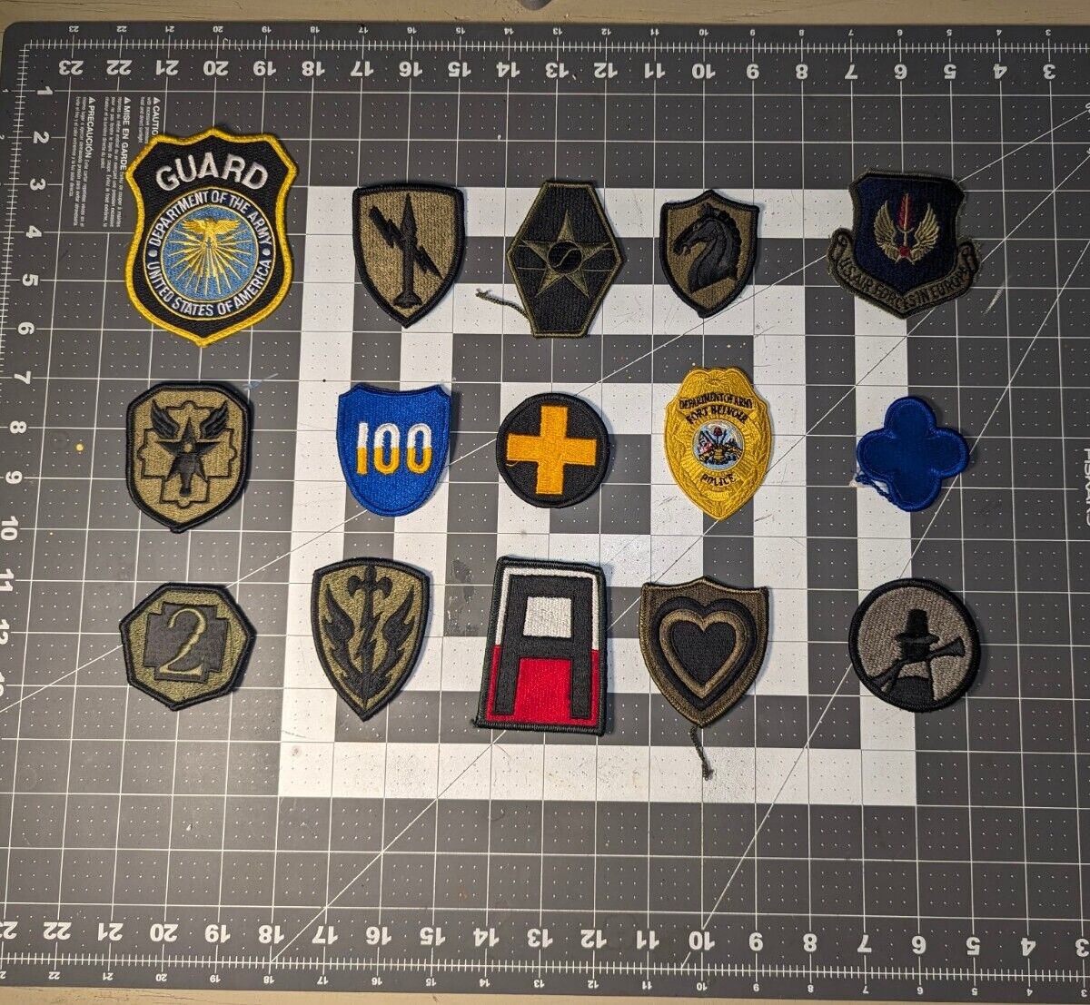 Military Patch Lot Of 15 Different Patches 