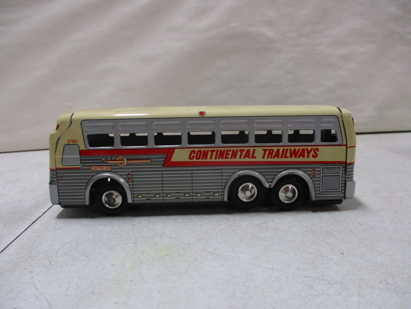 Vintage Tin Continental Trailways Bus