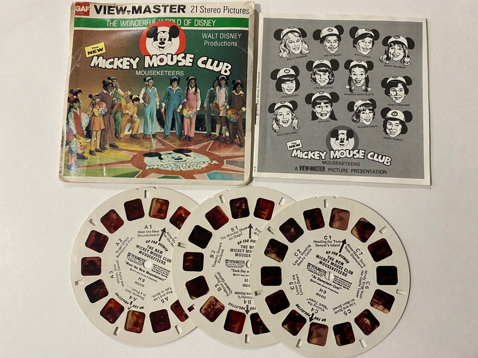 Viewmaster Reels Walt Disney 1977 \