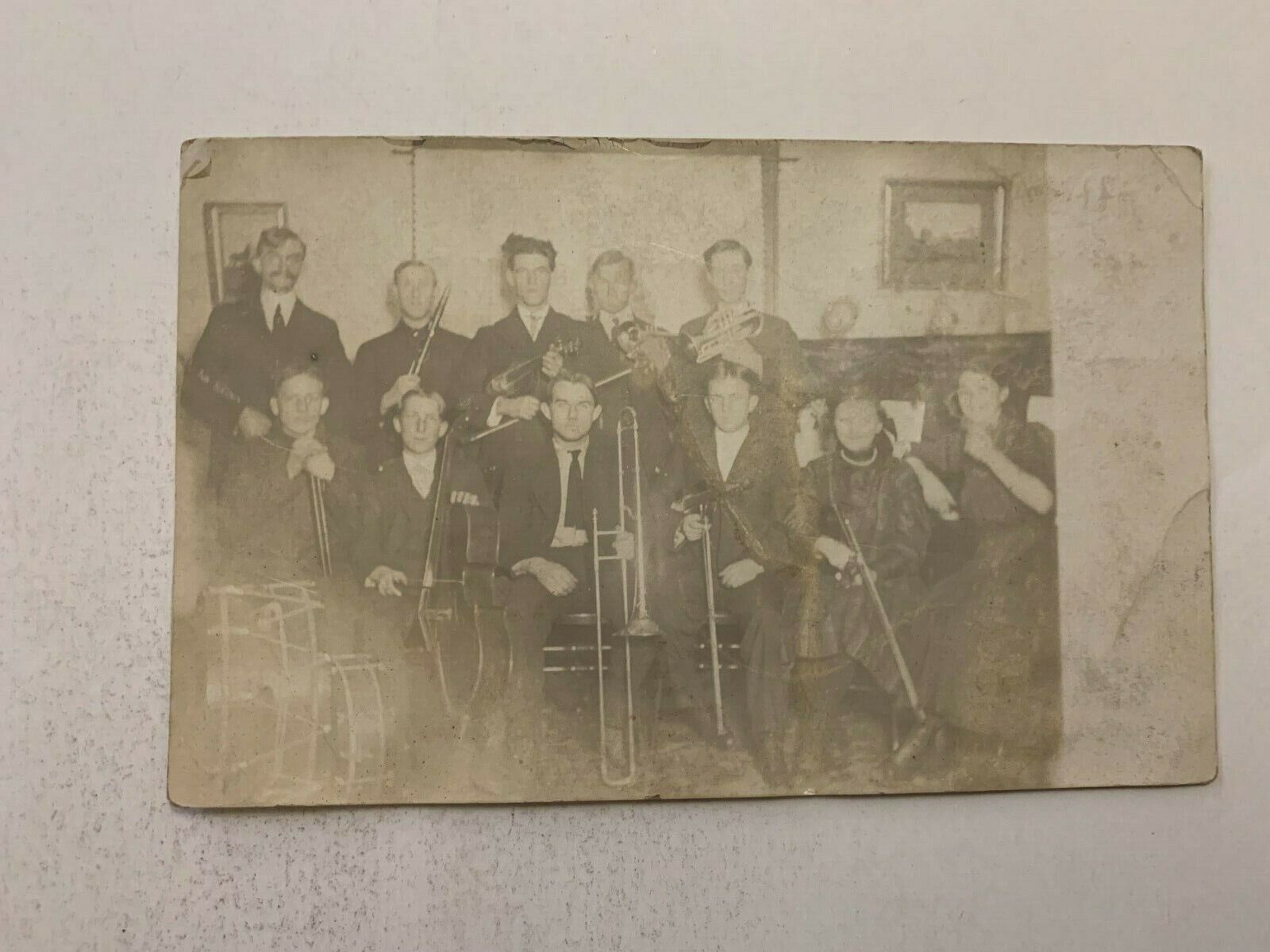 c.1910 Band Real Photo Postcard