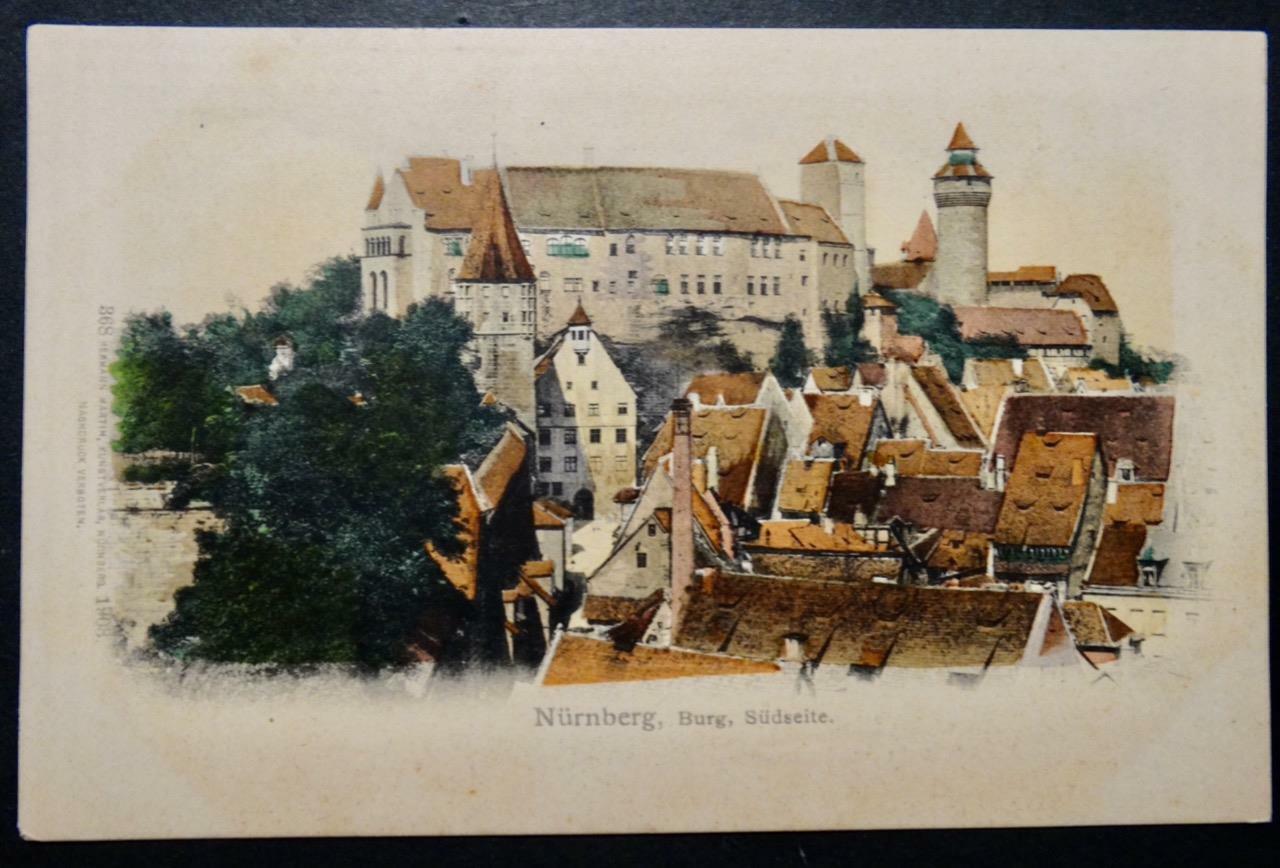 Postcard Early - Nürnberg Burg, Südseite - UDB