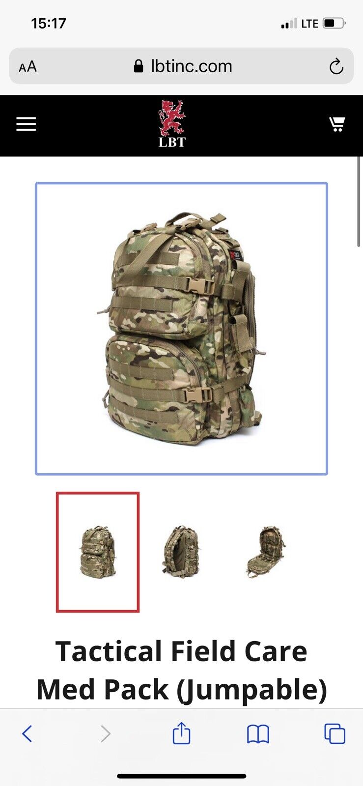 LBT TACTICAL FIELD CARE MED PACK