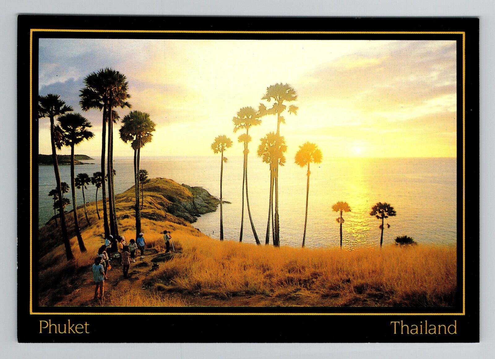 1970s Phuket Sunset View Artmedia Postcard Vintage