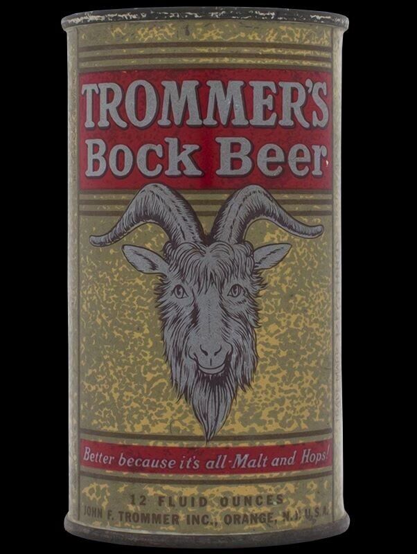 Trommer\'s Bock Beer of Orange, NJ Can Shaped DIECUT NEW 18\