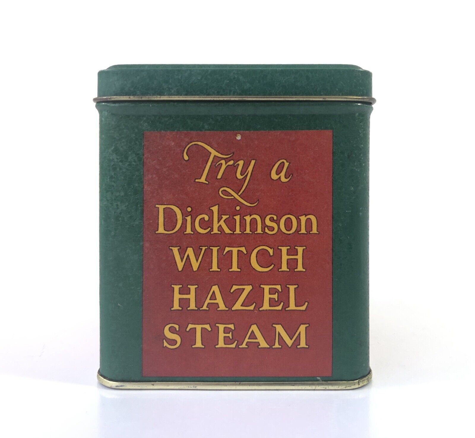 Vintage Dickinson\'s Double Distilled Witch Hazel Collectible Advertising Tin