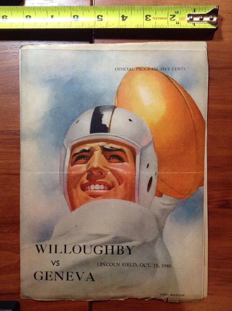 1948 Willoughby v Geneva Ohio Football Program High School