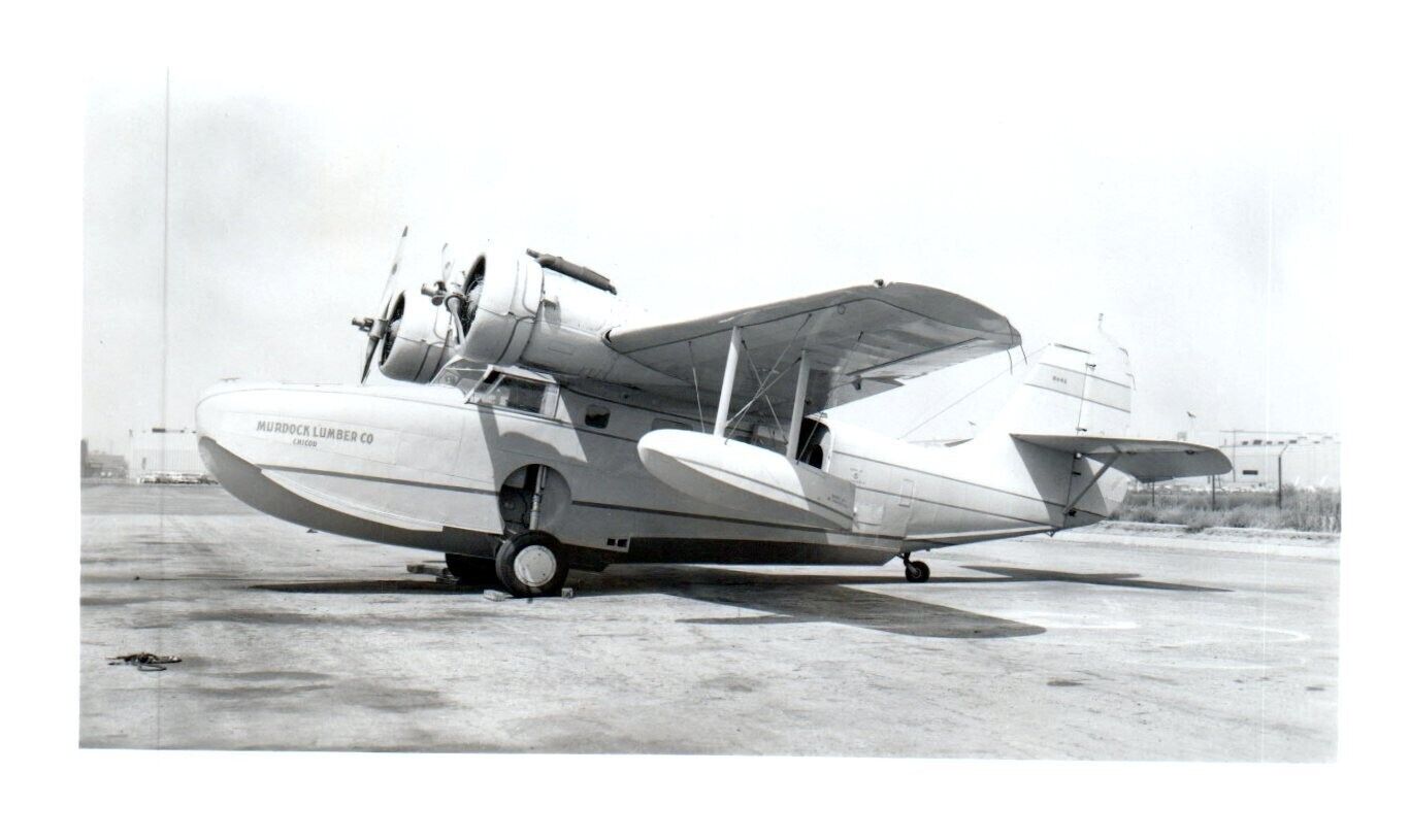 Grumman G-21 Goose Airplane Vintage Photo 5x3.5\