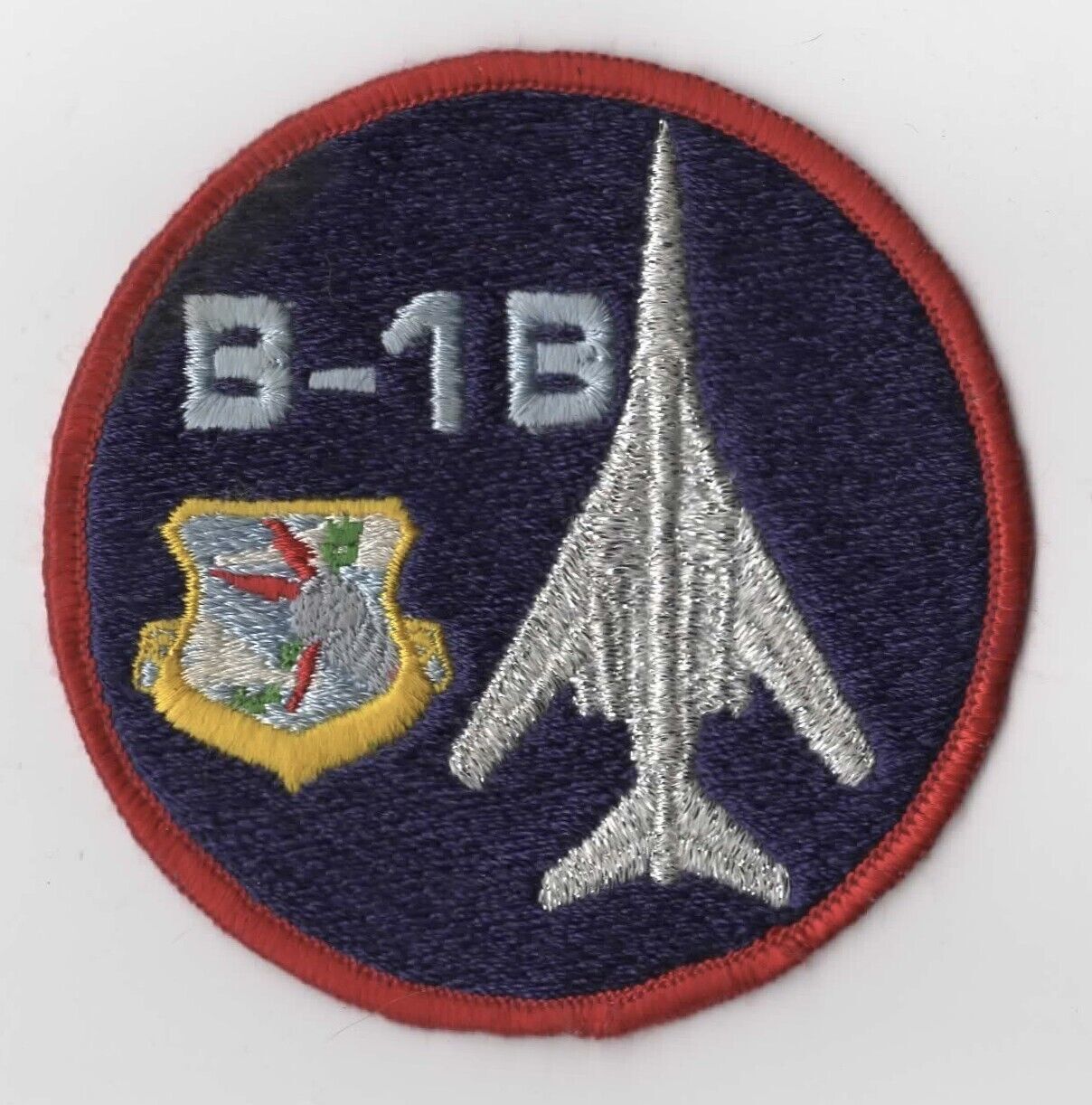 USAF Rockwell International B-1 Lancer Patch RED Bdr. [5D-368]