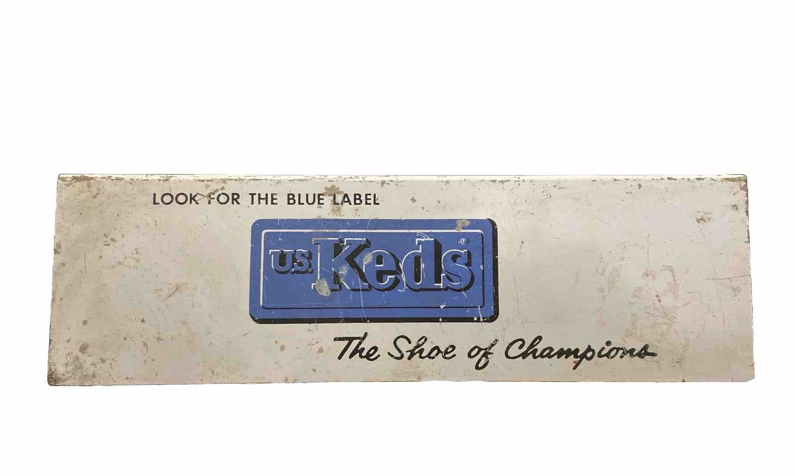 Vintage “U.S. Keds - The Shoe Of Champions” Metal Advertising Sign