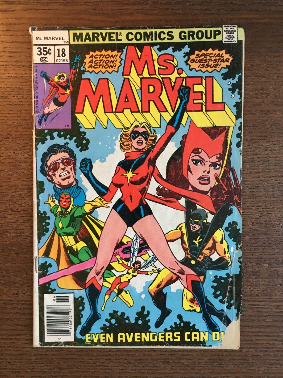 Ms Marvel #18 1978 first printing original Marvel Comic 1st Mystigue appearance