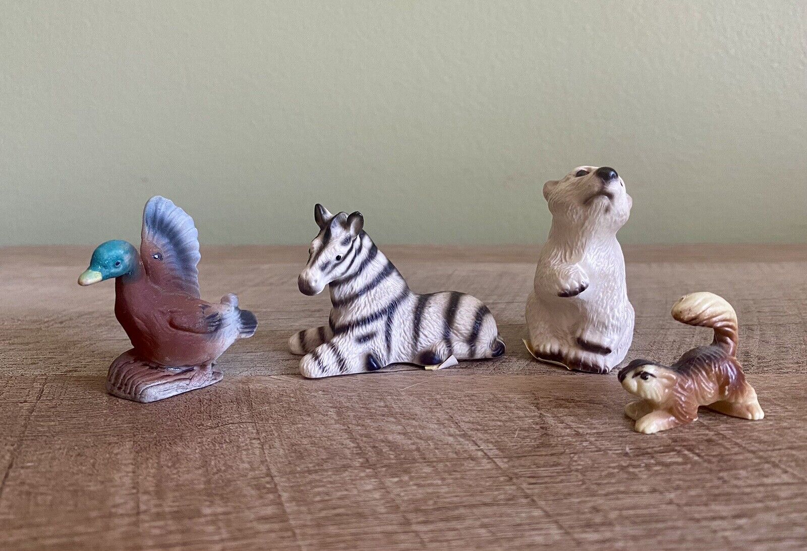 Harvey Knox Kingdom Zebra Polar Bear Miniature Figurines plus extra